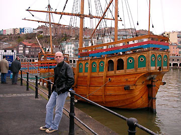 HARBOURSIDE IN BRISTOL WITH THE JOHN CABOT.