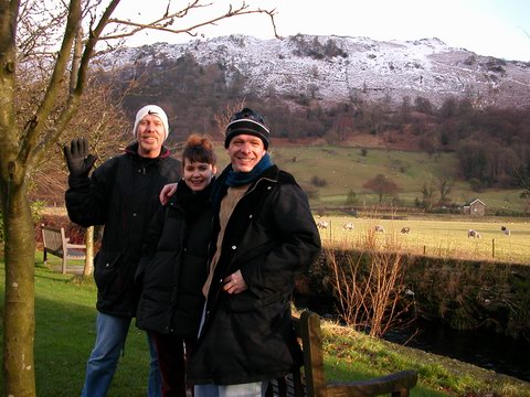 US WITH KEVIN IN AMBLESIDE NEAR WINDERMERE.