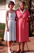 AT 17 WITH HER GRAN IN FORT BEAUFORT