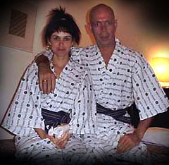HAMMING IT UP IN OUR KIMONOS, JAPAN.